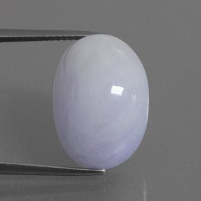 Jadéite Lavande naturelle Coupe ovale, 24.47 ct, Opaque