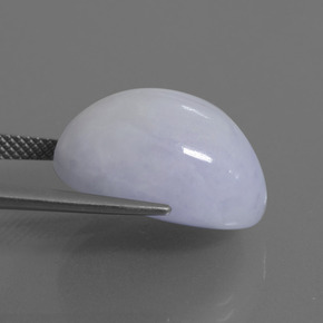 Jadéite Lavande naturelle Coupe ovale, 24.47 ct, Opaque