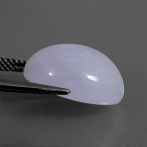 Jadéite Lavande naturelle Coupe ovale, 11.64 ct, Translucide
