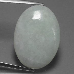 Jadéite Vert naturelle Coupe ovale, 18.53 ct, Translucide