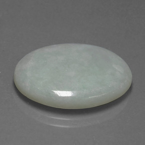 Jadéite Vert naturelle Coupe ovale, 18.53 ct, Translucide