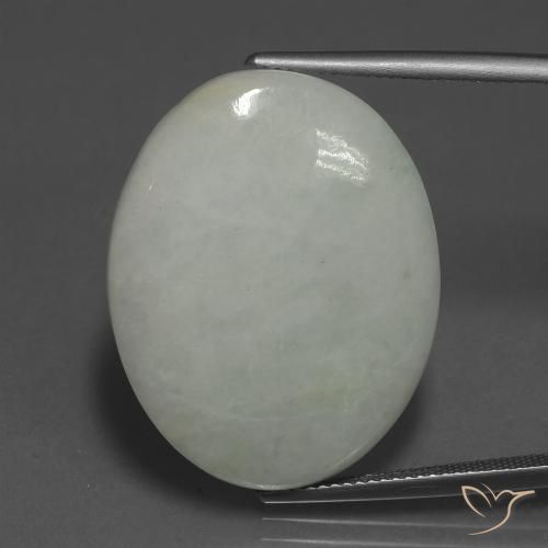 38.56ct Naturel Vert moyen Jadéite, ovale, Translucide