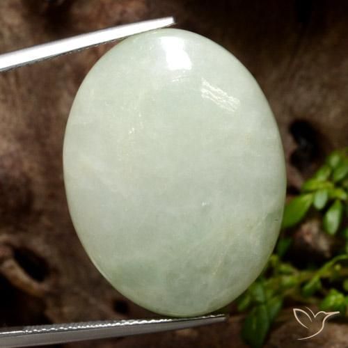 42.61ct Naturel Olive verte Jadéite, ovale, Translucide
