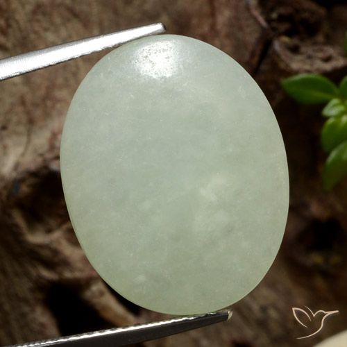 13.03ct Naturel Olive verte Jadéite, ovale, Translucide