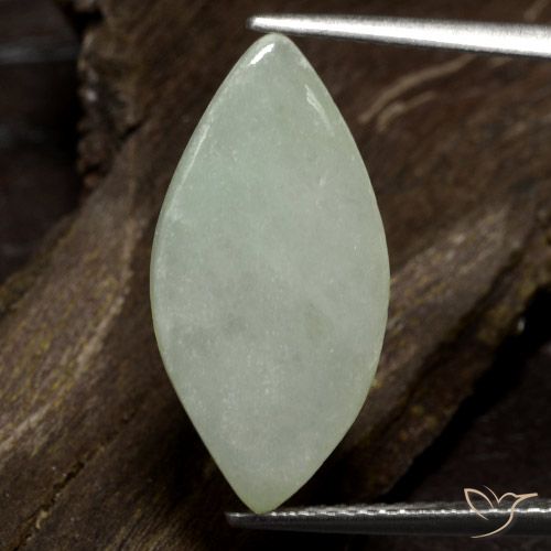 6.29ct Naturel Gris vert Jadéite, Marquise, Translucide
