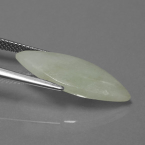 Jadéite Vert naturelle Marquise, 5.80 ct, Translucide
