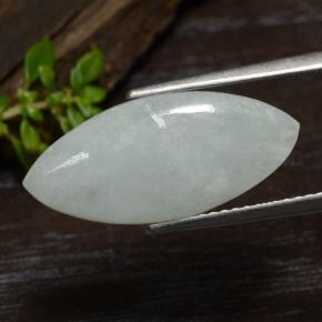 Jadéite vert naturelle marquise, 5,79 ct, translucide