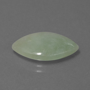 Jadéite vert naturelle marquise, 5,03 ct, translucide