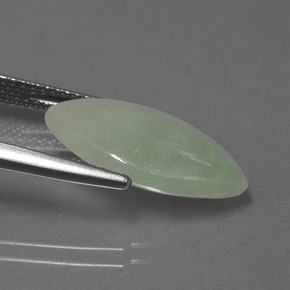 Jadéite vert naturelle marquise, 5,03 ct, translucide