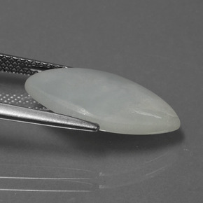 Jadéite vert naturelle marquise, 4,26 ct, translucide