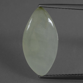 Jadéite vert naturelle marquise, 4,88 ct, translucide
