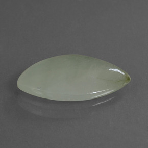 Jadéite vert naturelle marquise, 4,88 ct, translucide