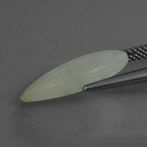 Jadéite vert naturelle marquise, 4,88 ct, translucide