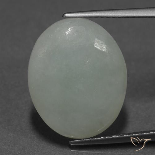 10.18ct Naturel Vert moyen Jadéite, ovale, Translucide