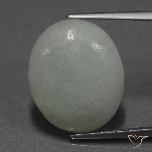 10.08ct Naturel Vert moyen Jadéite, ovale, Translucide