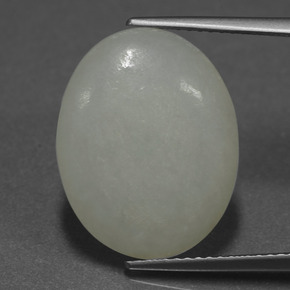 Jadéite Vert naturelle Coupe ovale, 11.44 ct, Translucide