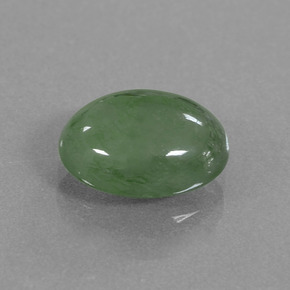 Jadéite Vert naturelle Coupe ovale, 3.17 ct, Translucide