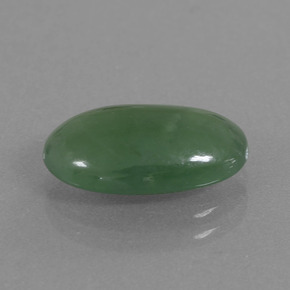 Jadéite vert naturelle coupe ovale, 4,00 ct, translucide