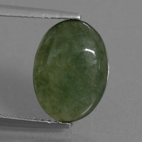 Jadéite Vert naturelle Coupe ovale, 4.63 ct, Translucide