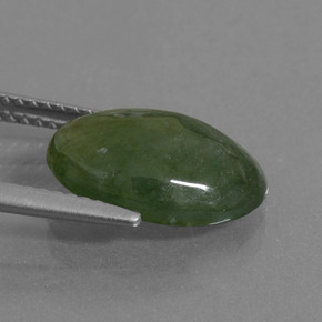 Jadéite Vert naturelle Coupe ovale, 4.63 ct, Translucide