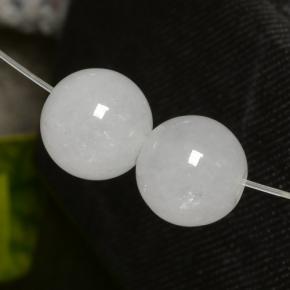 Achetez naturel 13,23ct blanc jadéite gems, sphère / boule, en provenance myanmar chez gemselect. en stock, livraison internationale!