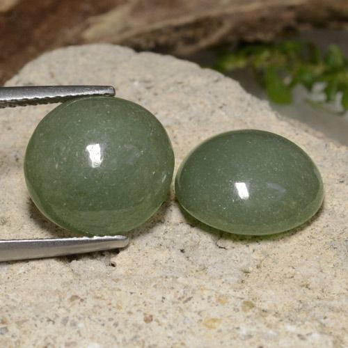 Achetez naturel 12,57ct vert jadéite gems, coupe roude, en provenance myanmar chez gemselect. en stock, livraison internationale!