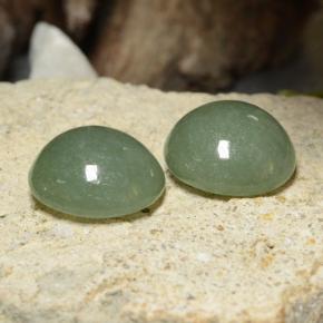 Achetez naturel 17.30ct Vert moyen Jadéite gems, Coupe roude, En provenance Myanmar chez GemSelect. En stock, livraison internationale!