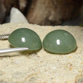 Achetez naturel 17.30ct Vert moyen Jadéite gems, Coupe roude, En provenance Myanmar chez GemSelect. En stock, livraison internationale!