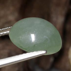 Jadéite Vert clair naturelle Coupe roude, 8.36 ct, Translucide