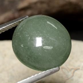 Jadéite Vert moyen naturelle Tour, 7.91 ct, Translucide