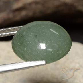 Jadéite Vert moyen naturelle Tour, 7.91 ct, Translucide