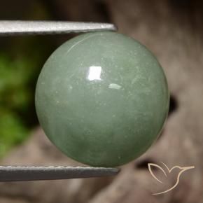 Jadéite Vert moyen naturelle Tour, 8.13 ct, Translucide