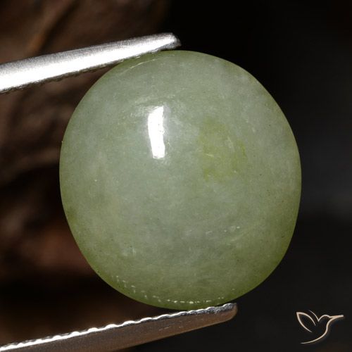 5.65ct Naturel Vert chaud Jadéite, ovale, Translucide