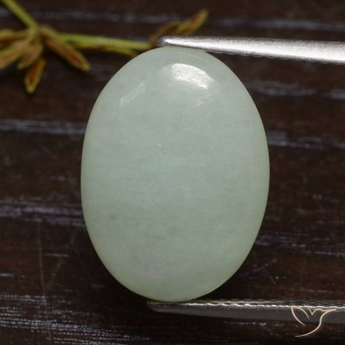 7.82ct Naturel Vert moyen Jadéite, ovale, Translucide