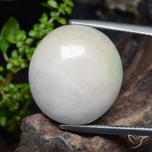 21.29ct Naturel Gris très clair Jadéite, ovale, Translucide