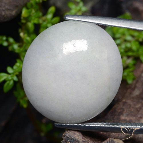 23.67ct Naturel Gris moyen Jadéite, ovale, Translucide