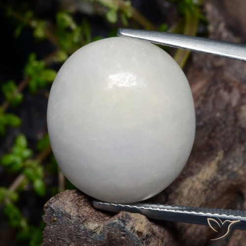 21.02ct Naturel Blanc grisâtre Jadéite, ovale, Translucide