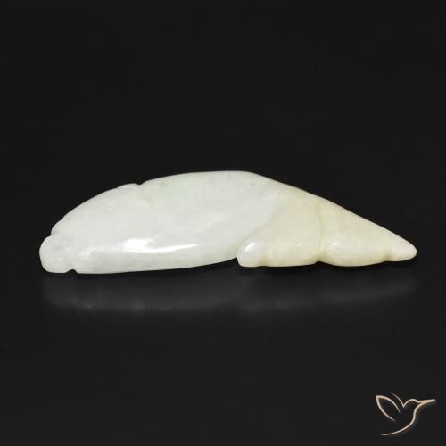 Jadéite Vert moyen naturelle Fantaisie, 39.53 ct, Translucide