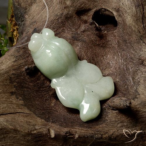 43.00ct Naturel Vert moyen Jadéite, Fantaisie, Translucide