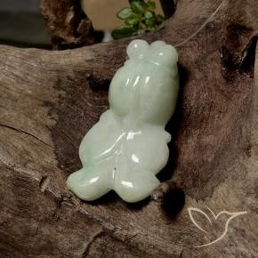 Jadéite Vert moyen naturelle Fantaisie, 43.00 ct, Translucide