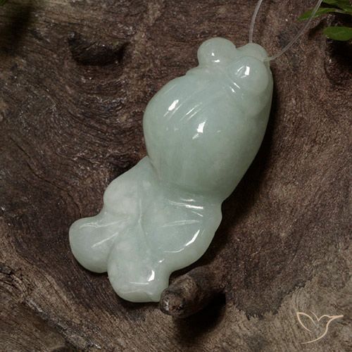 29.15ct Naturel Vert gris léger Jadéite, Fantaisie, Translucide