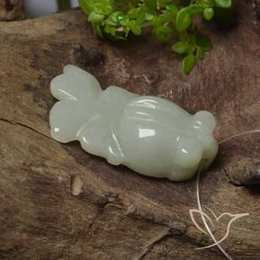 Jadéite Vert moyen naturelle Fantaisie, 23.91 ct, Translucide