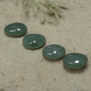 Achetez naturel 9.14ct Vert grisâtre Jadéite gems, Coupe ovale, En provenance Myanmar chez GemSelect. En stock, livraison internationale!