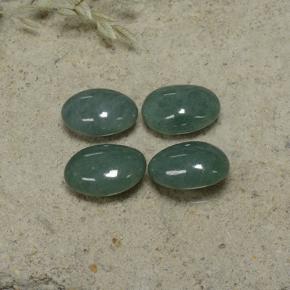 Achetez naturel 9.14ct Vert grisâtre Jadéite gems, Coupe ovale, En provenance Myanmar chez GemSelect. En stock, livraison internationale!
