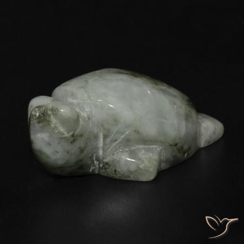 Jadéite Vert moyen naturelle Fantaisie, 80.14 ct, Opaque