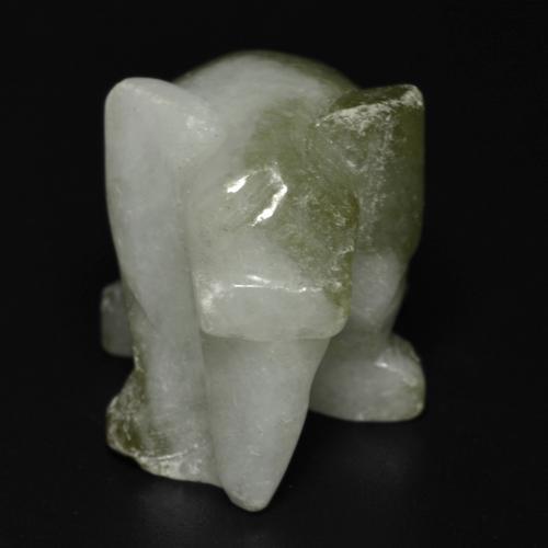 Jadéite vert naturelle forme fantaisie, 55,46 ct, opaque
