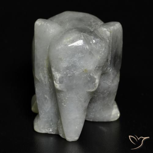 Jadéite Gris moyen naturelle Fantaisie, 67.48 ct, Opaque