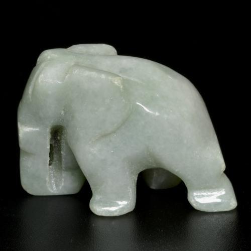 Jadéite Gris léger naturelle Forme fantaisie, 53.78 ct, Opaque