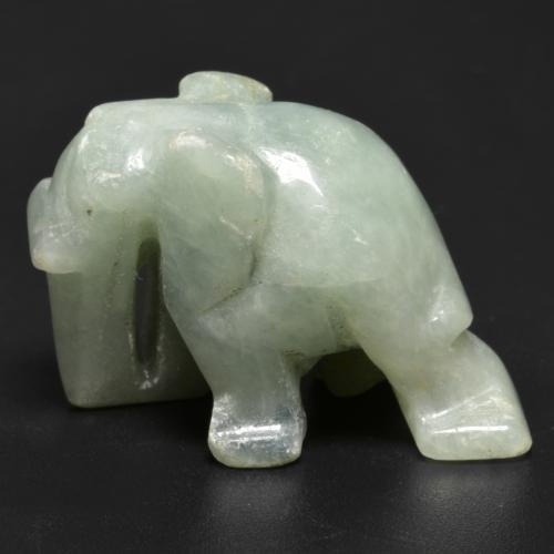 Jadéite Vert mousseux naturelle Forme fantaisie, 58.10 ct, Opaque