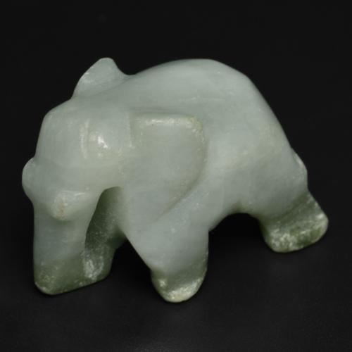 Jadéite Vert moyen naturelle Forme fantaisie, 68.64 ct, Opaque